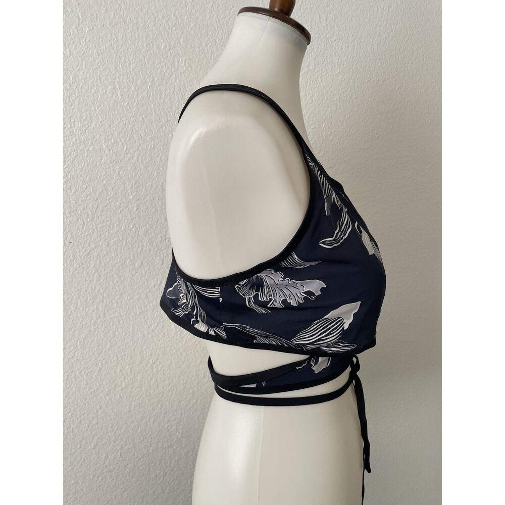 Athleta Swim Bikini Top Swimwear Multicolor Floral Wrap Fiore - Picture 4 of 9
